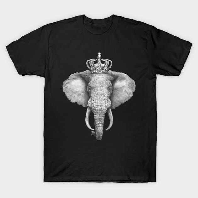 The King Elephant T-Shirt by kodamorkovkart